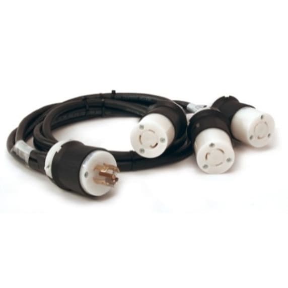 POWER CABLE - POWER NEMA L5-20 - FEMALE - POWER NEMA L21-20 - MALE - BLACK view 2