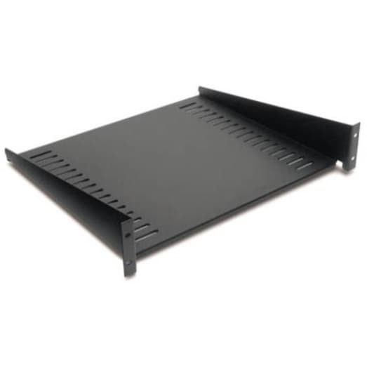 APC fixed rack shelf AR8105BLK, 2U cantilever ventilated shelf, 50 lbs capacity