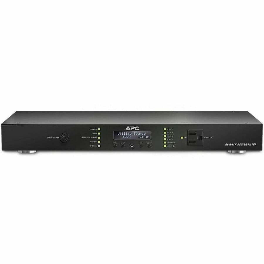 APC G5BLK 15 amp rack power filter for 120 volt AV installations