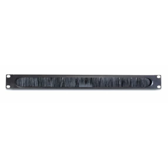 APC AR8429 horizontal 1U black cable organizer with brush strip for rack cable management
