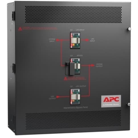 APC 10-15 kVA 208 V wall-mount maintenance bypass panel for critical power continuity
