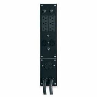 APC 2U service bypass panel with L5-30P input and 8 output receptacles