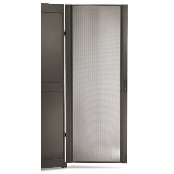 NETSHELTER SX 48U 600MM WIDE PERFORATED CURVED DOOR BLACK view 2