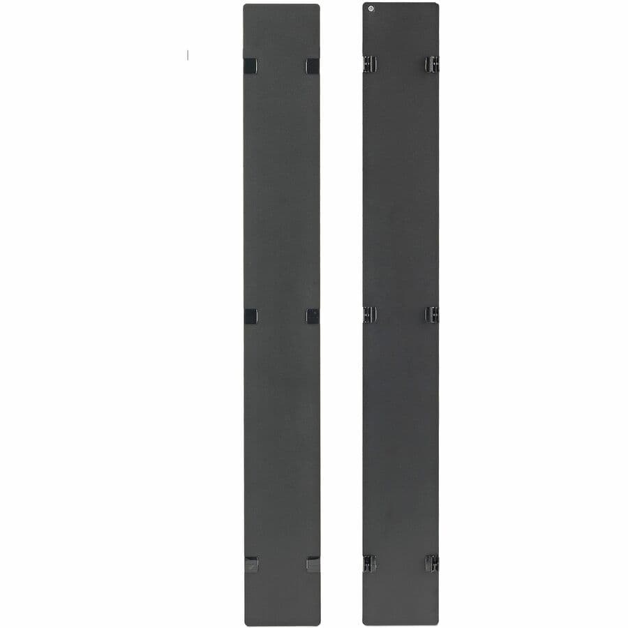 APC AR7586 black hinged covers for 45U rack cable management, 2-pack