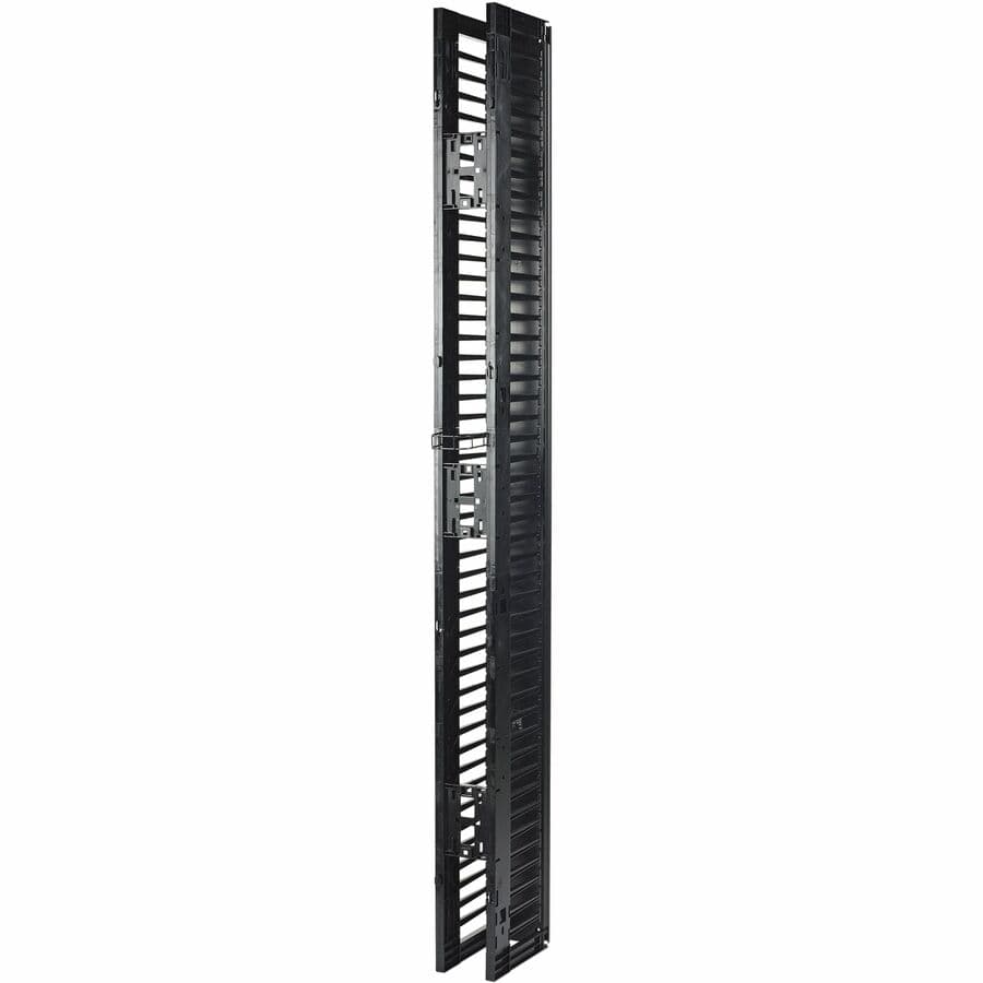 APC AR8715 vertical cable manager for 2- and 4-post racks, 84 in x 6 in, single-sided with door