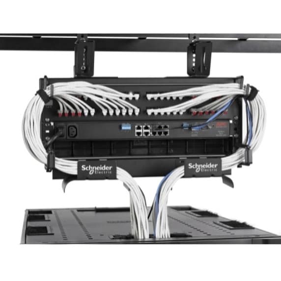 Schneider Electric overhead patching frame for 19-inch racks, 4U cable management accessory