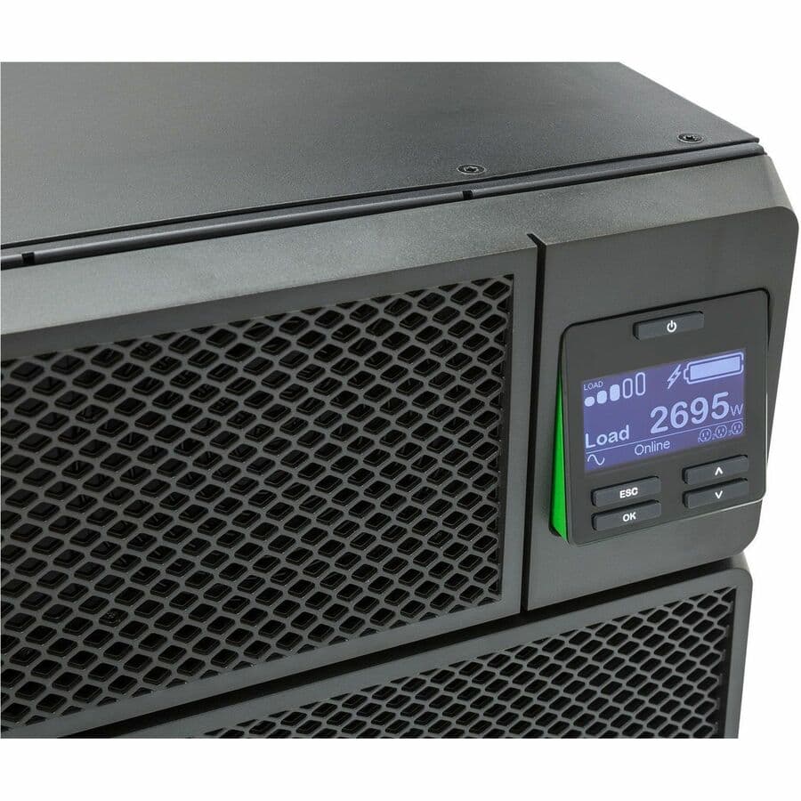 APC Smart-UPS SRT 8kVA rack-mount UPS with 208V to 120V 2U step-down transformer