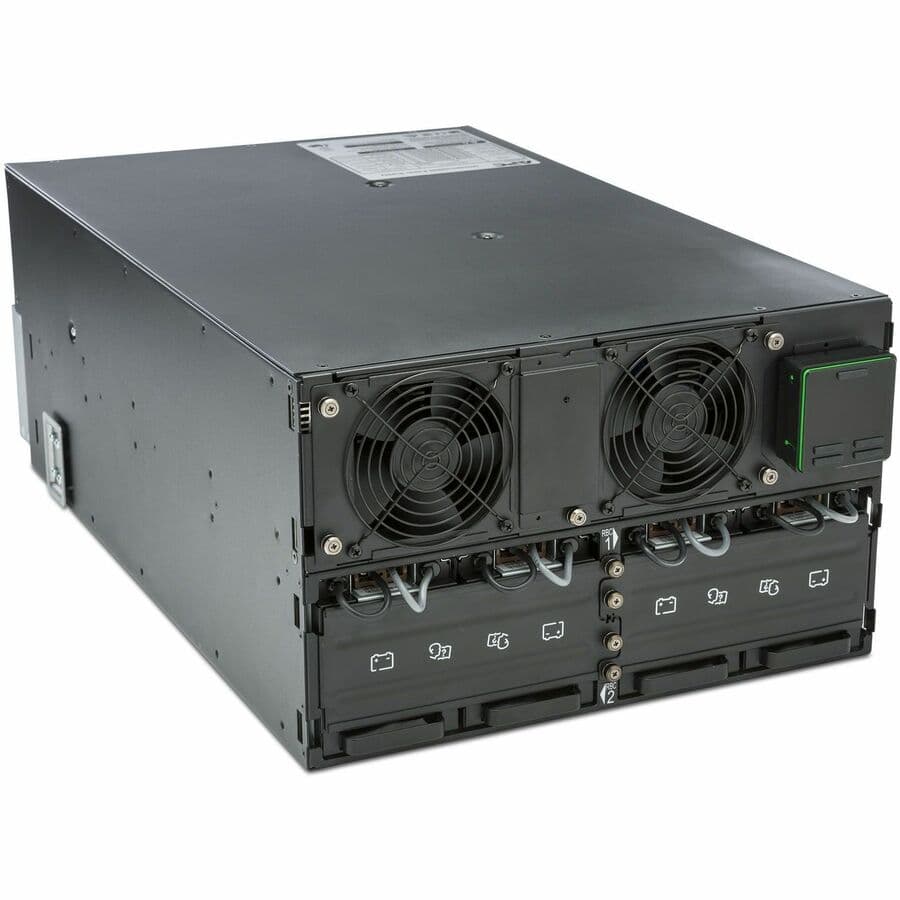 APC Smart-UPS SRT 8000VA RM 208V L630 rack-mount UPS with six NEMA L6-30R outlets