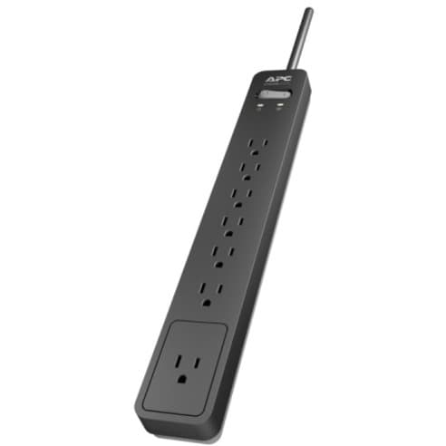 APC Essential SurgeArrest PE76 7-outlet surge protector with 6 ft cord, 120 V