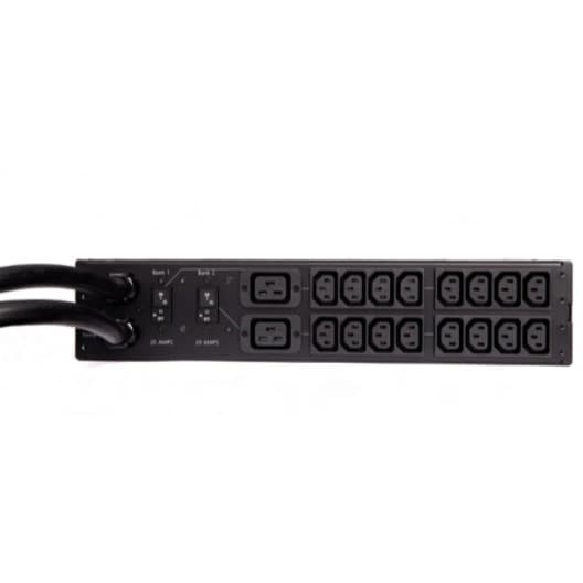 APC AP4432 rack ATS with L6-30 input and 16 C13 plus 2 C19 outlets