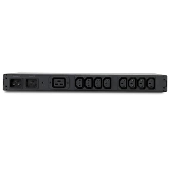 APC AP4423 rack ATS with C20 input and 8 C13 plus 1 C19 outlets for rack power transfer