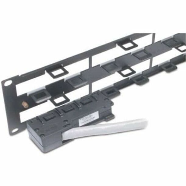 APC AR8452 2U data distribution panel for holding 8 cables in a rack enclosure