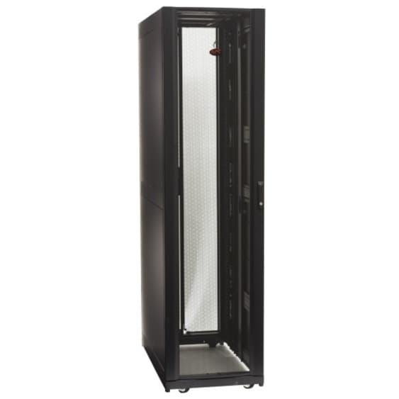 APC NetShelter SX3K 48U black floor standing rack enclosure with side panels, 600 mm wide and 1,200 mm deep