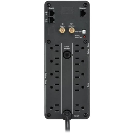 APC Back-UPS Pro BN1350M2-CA 1,350 VA desktop UPS with LCD, 10 outlets, and USB charging ports