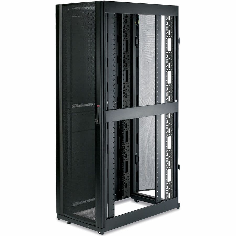 APC NetShelter SX 48U vertical cable organizer in black for rack cable management