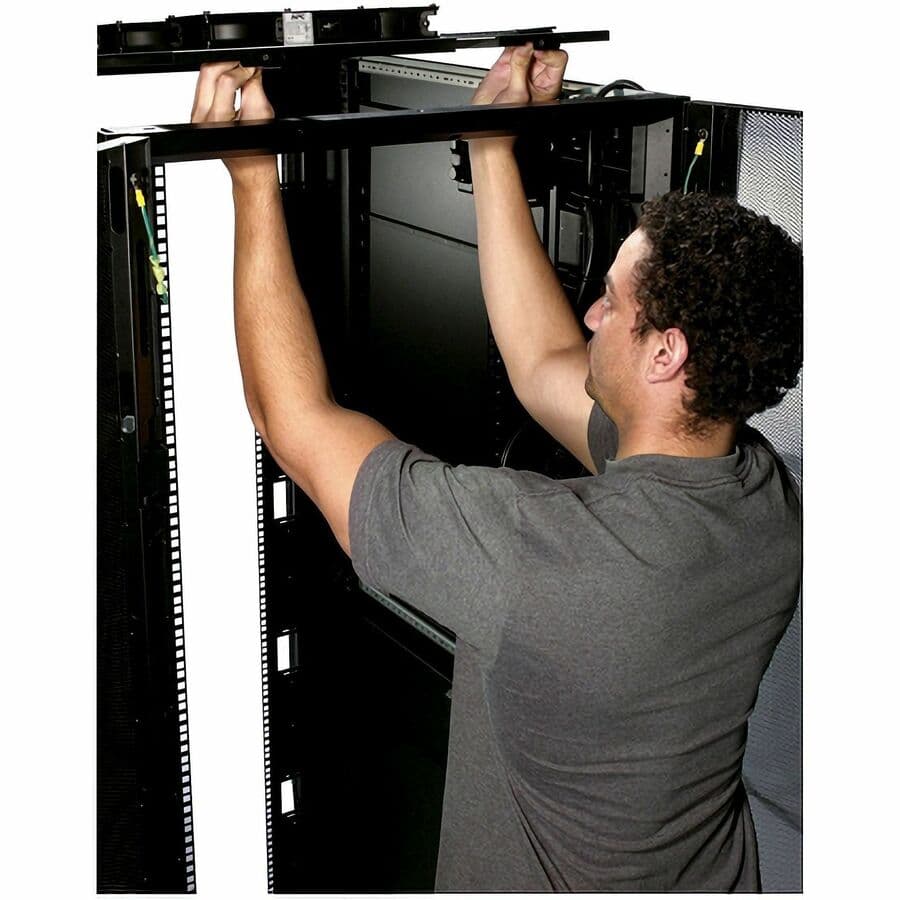 APC ACF504 roof fan tray for NetShelter SX 750 mm enclosures, black 2U rack cooling accessory