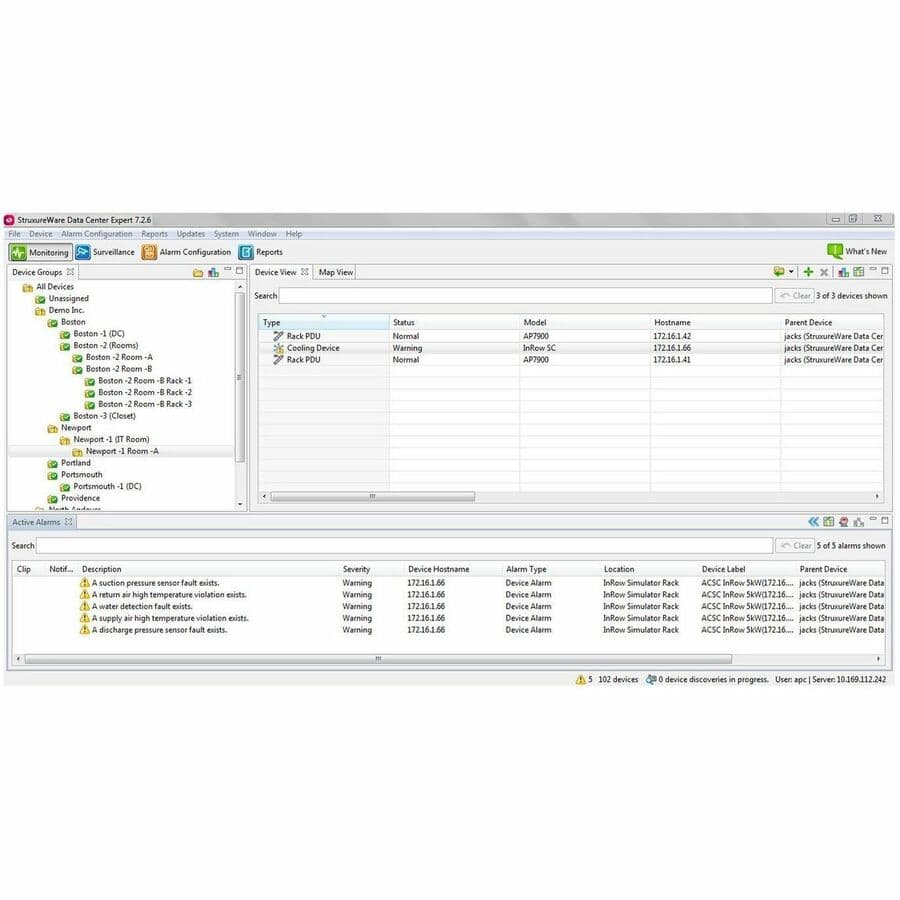 InfraStruXure Central 3.0 view 8