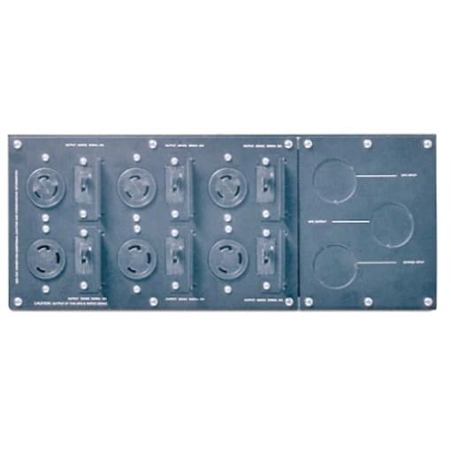 APC SBP10KRMI4U 4U service bypass panel with hardwire input and IEC-320 C13 and C19 outlets