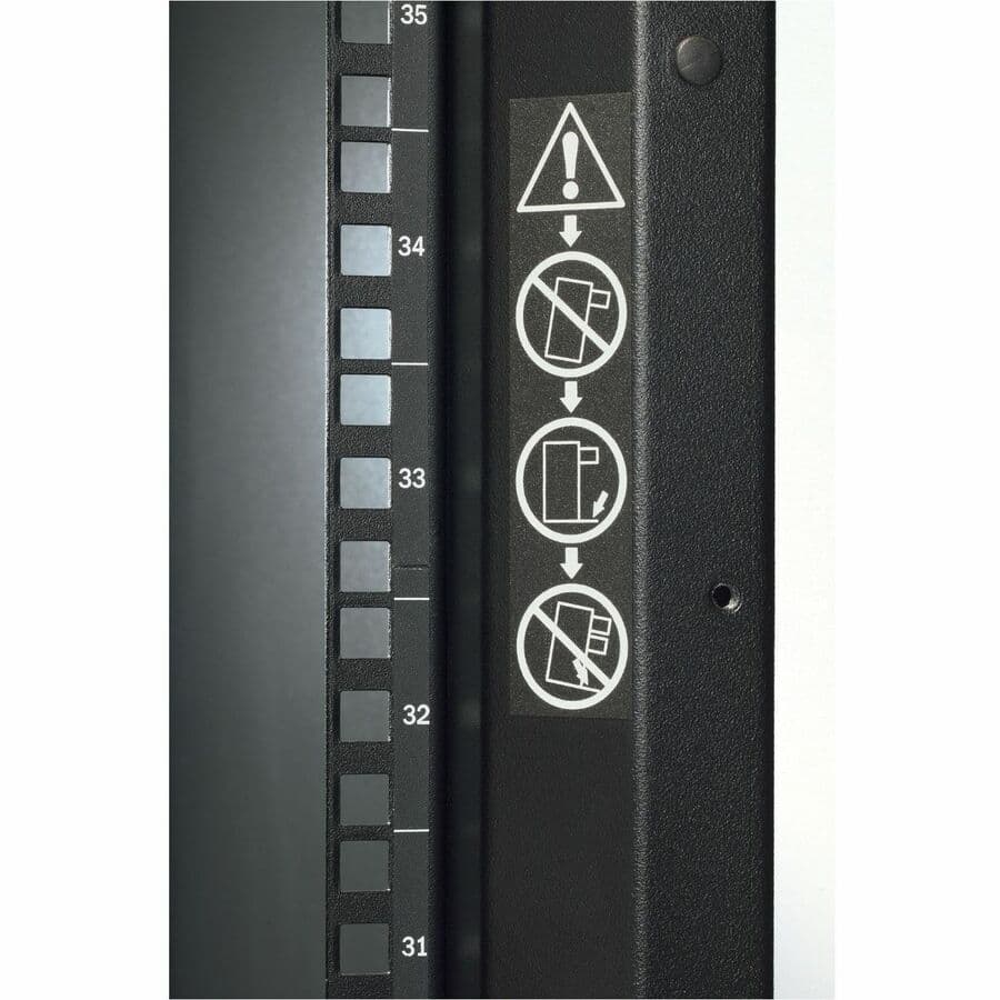 APC NetShelter SX AR3100 42U black floor-standing rack enclosure with side panels