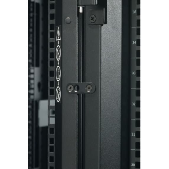 APC NetShelter SX3K 48U black floor standing rack enclosure with side panels, 600 mm wide and 1,200 mm deep