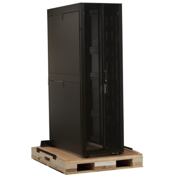 APC NetShelter SX3K 48U black floor standing rack enclosure with side panels, 600 mm wide and 1,200 mm deep