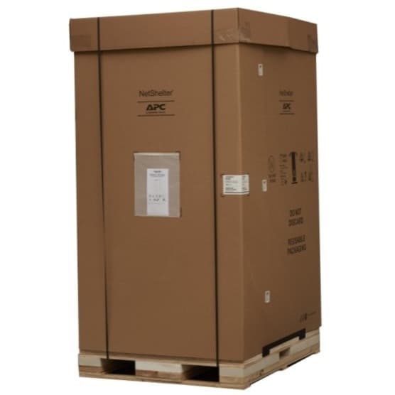 APC NetShelter SX3K 48U black floor standing rack enclosure with side panels, 600 mm wide and 1,200 mm deep