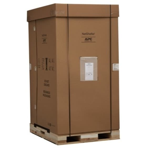 APC NetShelter SX3K 48U black floor standing rack enclosure with side panels, 600 mm wide and 1,200 mm deep