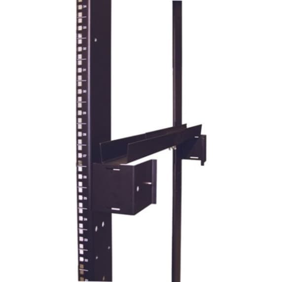 APC black side channel cable trough for rack-mounted cable management