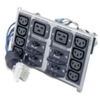 APC Symmetra RM 220-240V backplate kit with 8 IEC320 C13 and 2 IEC320 C19 outlets