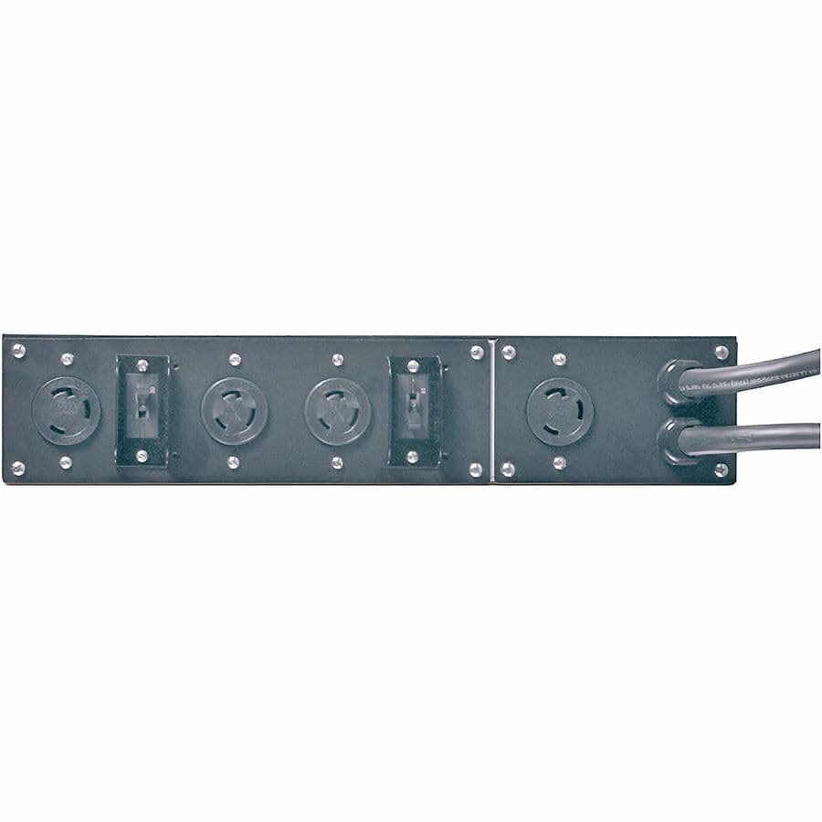 APC 2U service bypass panel with 50 A rating and L6-30P/HW input