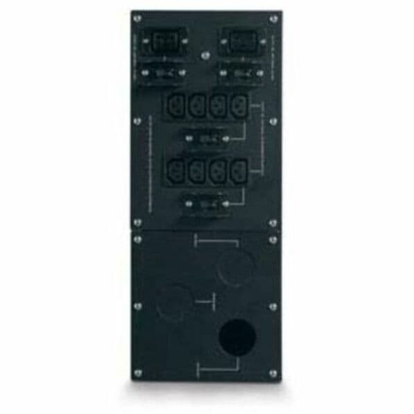 APC SBP10KRMI4U 4U service bypass panel with hardwire input and IEC-320 C13 and C19 outlets