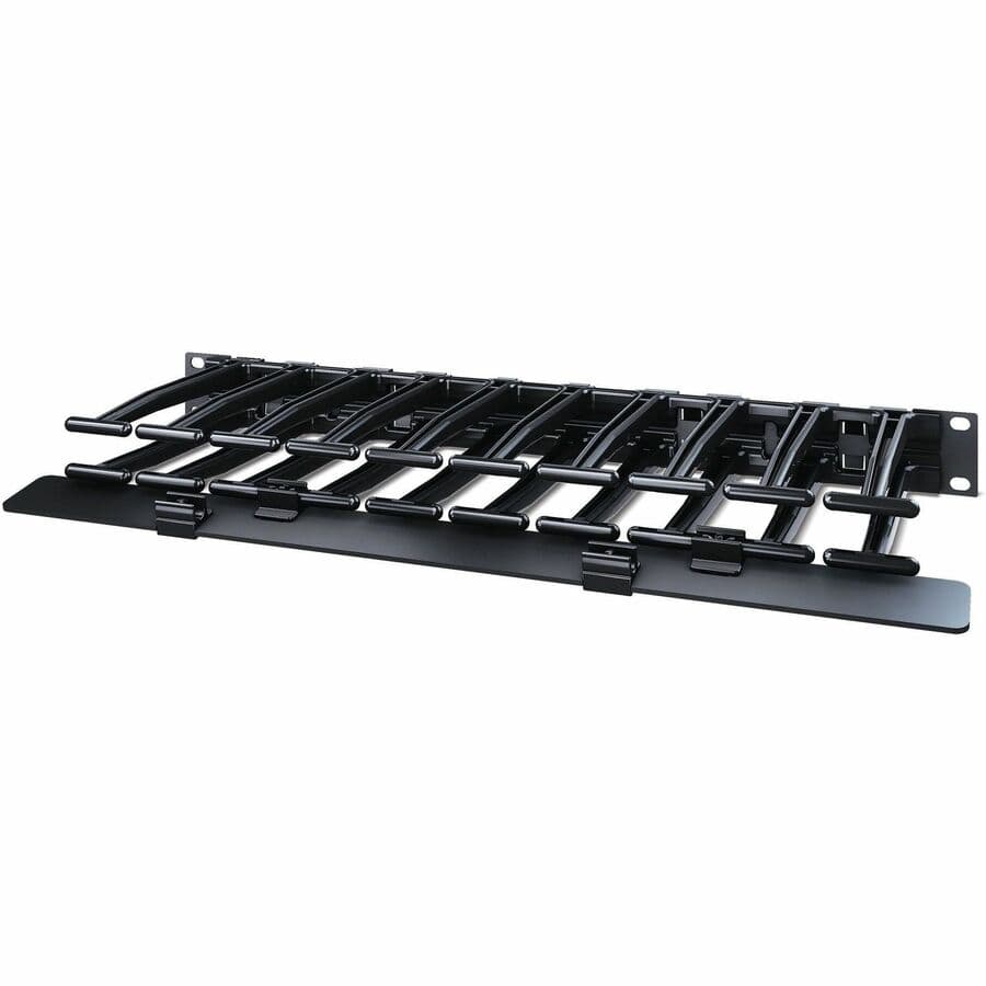 APC AR8612 1U black horizontal cable manager for 19 inch rack mounting