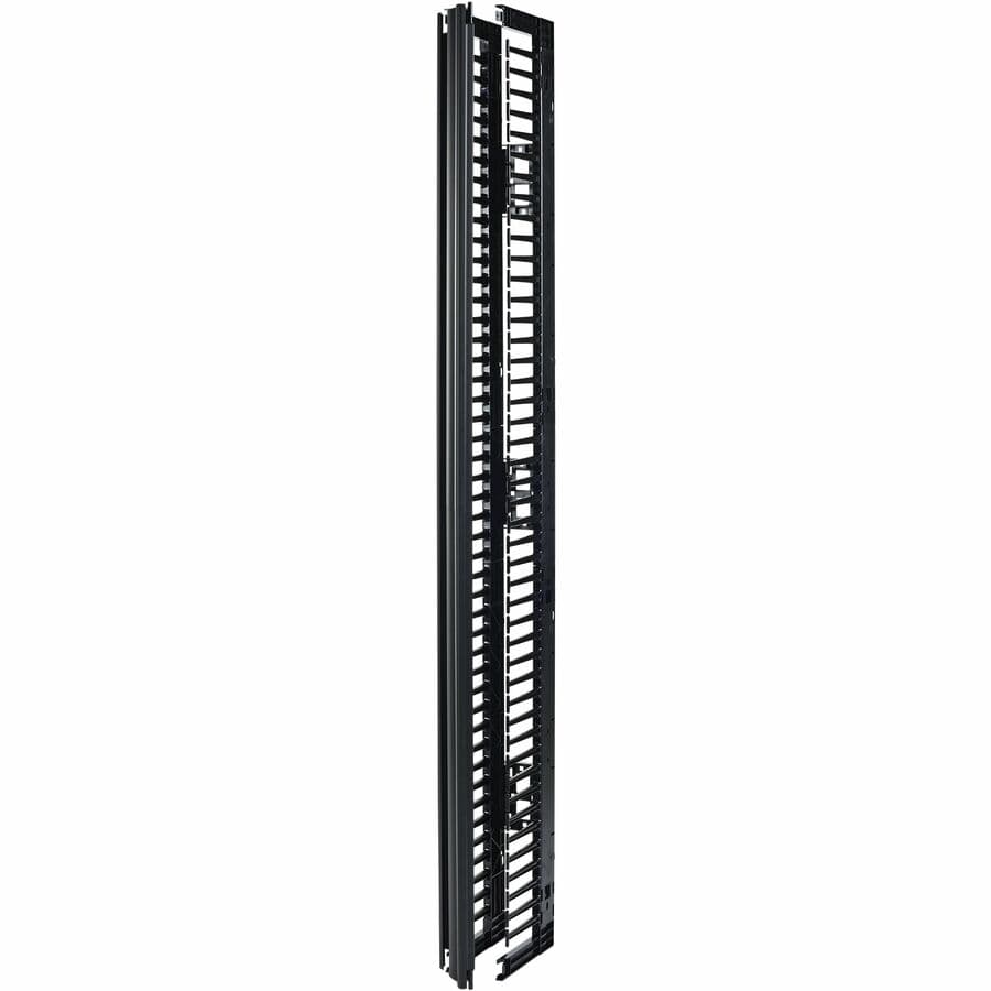 APC AR8715 vertical cable manager for 2- and 4-post racks, 84 in x 6 in, single-sided with door