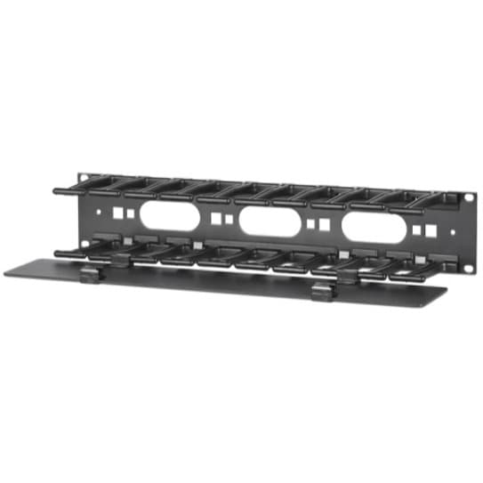 APC AR8600A 2U horizontal cable manager in black for 19-inch rack enclosures