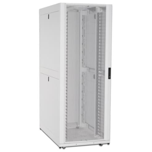 NETSHELTER SX 42U 750MM WIDE X 1200MM DEEP NETWORKING ENCLOSURE WITH SIDES WHITE view 3