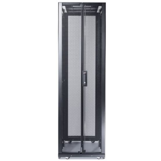 APC NetShelter SX 52U black floor-standing rack enclosure with side panels, 600 mm wide and 1,200 mm deep