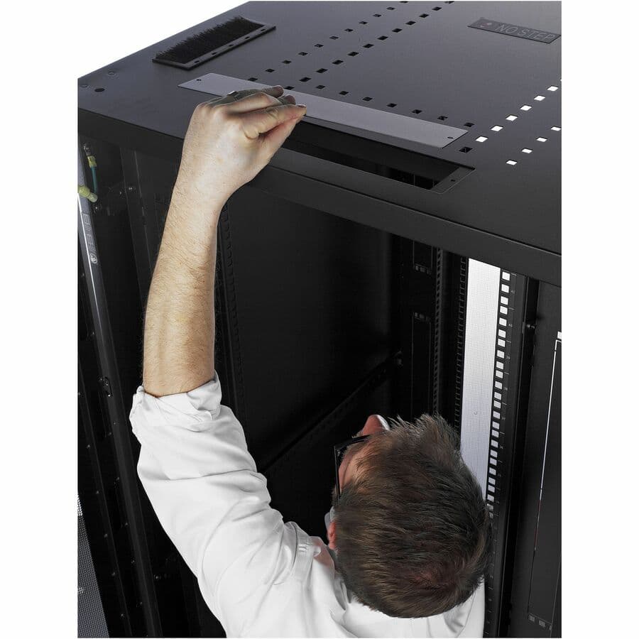 NETSHELTER SV 48U 800MM WIDE X 1200MM DEEP ENCLOSURE WITH SIDES BLACK - WIDE, DE view 14