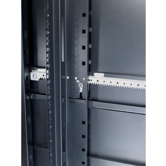 APC AR7510 black vertical mounting rail for enterprise rack installation