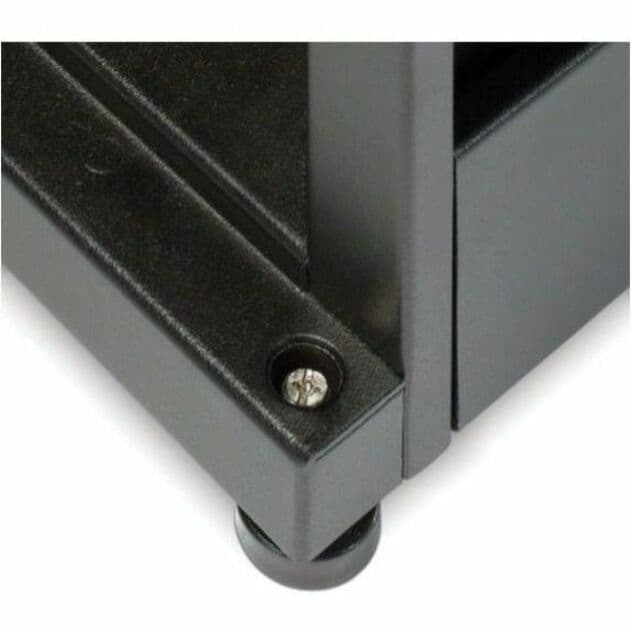 Black 42 U Schneider Electric NetShelter AV enclosure with 600 mm width, 825 mm depth, and open-frame threaded rails