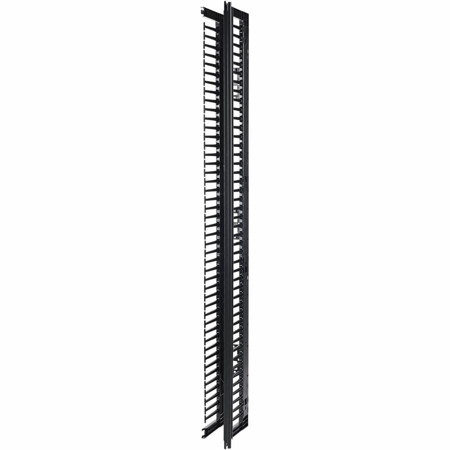 APC AR8715 vertical cable manager for 2- and 4-post racks, 84 in x 6 in, single-sided with door