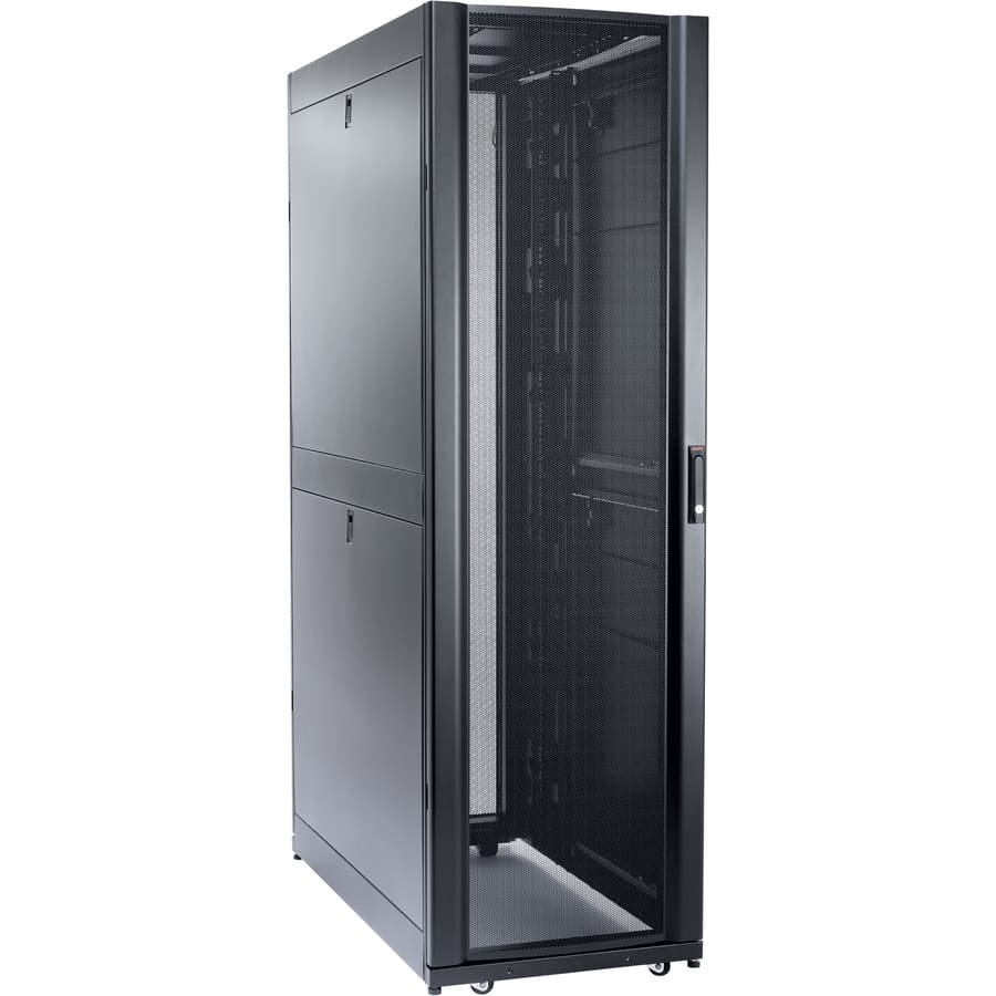APC SCHNEIDER ELECTRIC RACK AND ACC NETSHELTER SX 54U DEEP ENCL 600X1200MM W/ ROOF & SIDES BLK view 4
