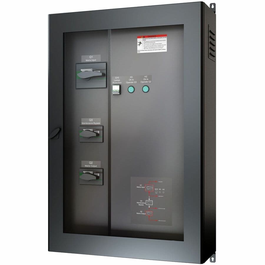 APC Symmetra PX 96/160KW 400V wall-mounted maintenance bypass panel for enterprise UPS service