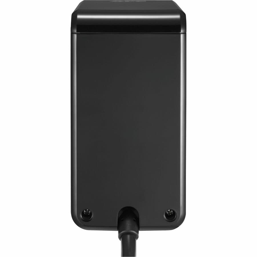 APC PE6U21 desk mount surge protector with 6 outlets, 1 USB port, and U-shape design
