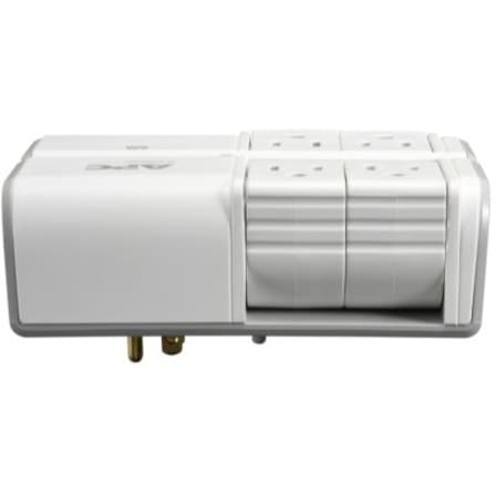 APC PE4WRU3 wall-mount surge protector with 4 rotating outlets and 2 USB charging ports