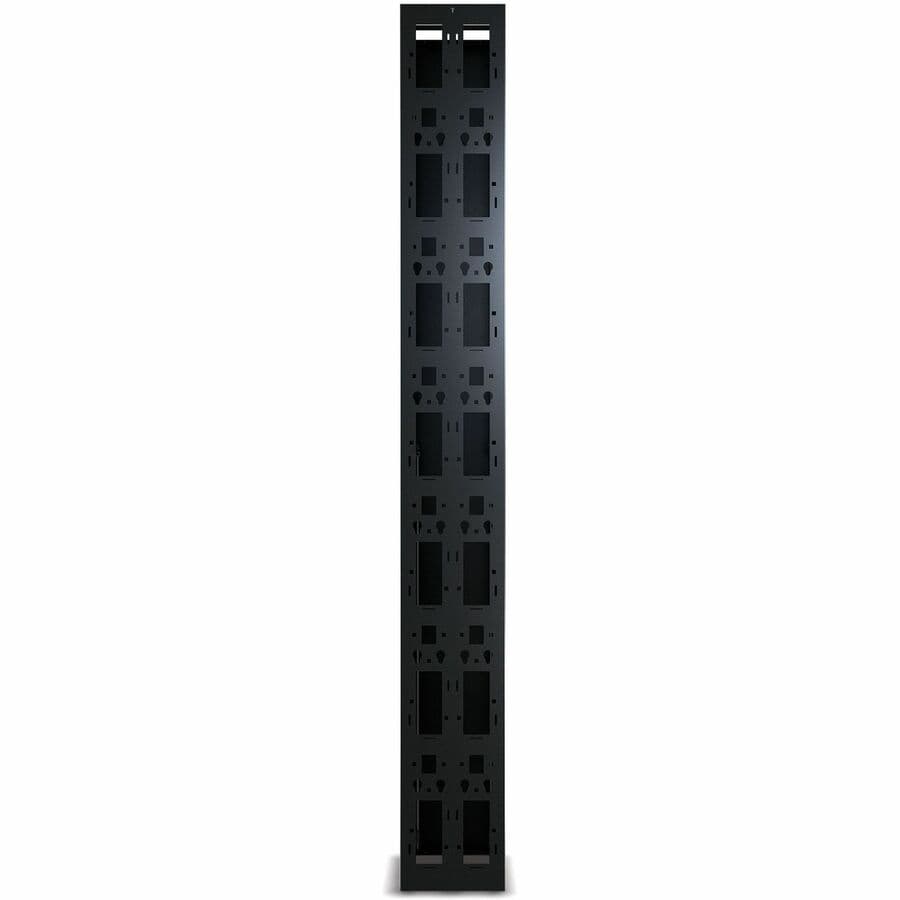 APC AR8635 vertical cable manager, 84.02-inch black single-sided rack cable organizer for APC NetShelter enclosures