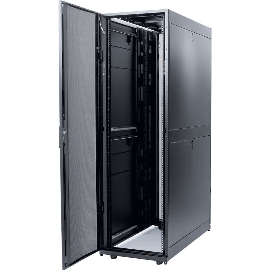APC SCHNEIDER ELECTRIC RACK AND ACC NETSHELTER SX 54U DEEP ENCL 600X1200MM W/ ROOF & SIDES BLK view 5