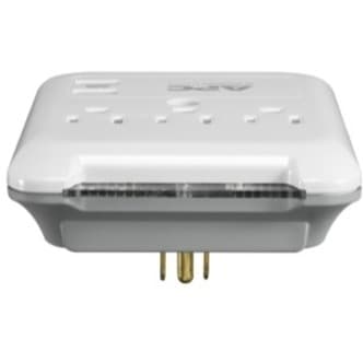 APC PE3WU3 wall surge protector with 3 outlets and 2 USB charging ports