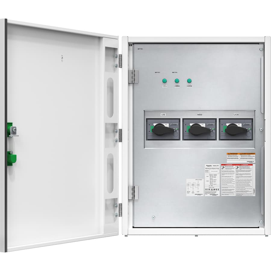 APC maintenance bypass panel for single Galaxy VS unit, 80-120 kW, 400 V wall mount