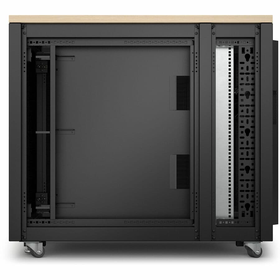 APC NetShelter Soundproof 17U maple server rack enclosure for quiet equipment deployment