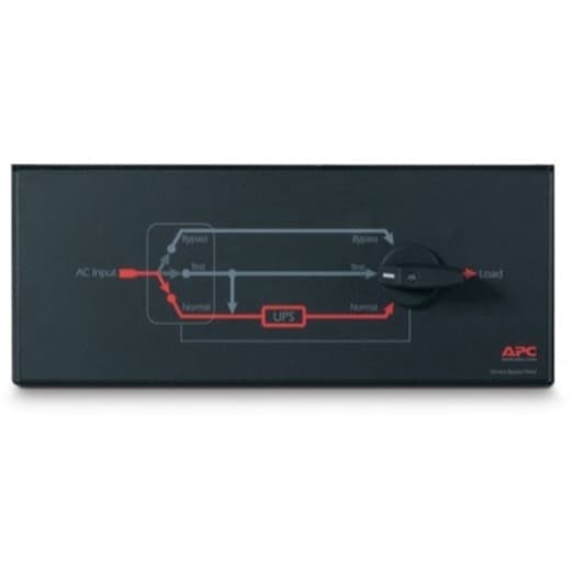 APC SBP10KRMI4U 4U service bypass panel with hardwire input and IEC-320 C13 and C19 outlets